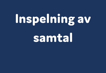 Inspelning av samtal