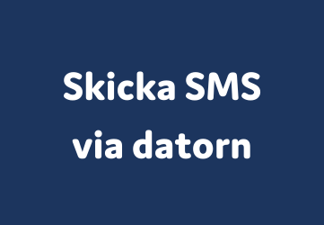 Skicka SMS via kommunikatorn